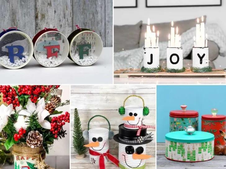 things you can make for Christmas from tin cans