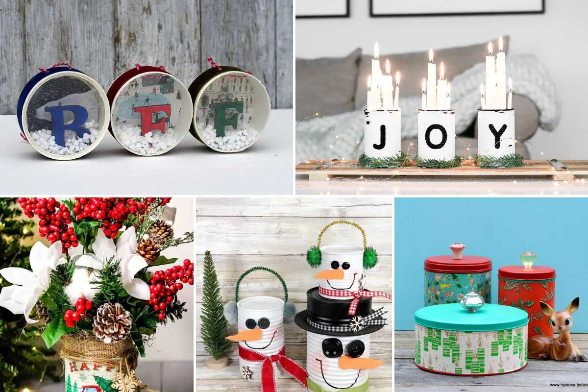 things you can make for Christmas from tin cans