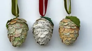 how to make paper pine cones