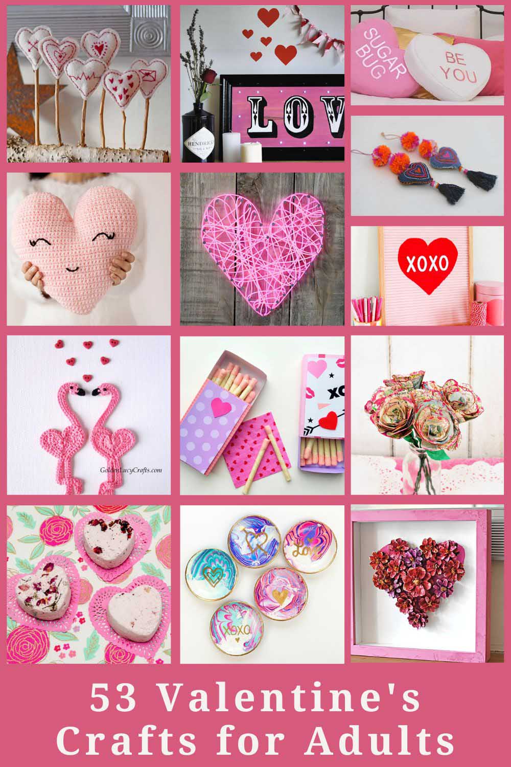 53 Valentine crafts for adults