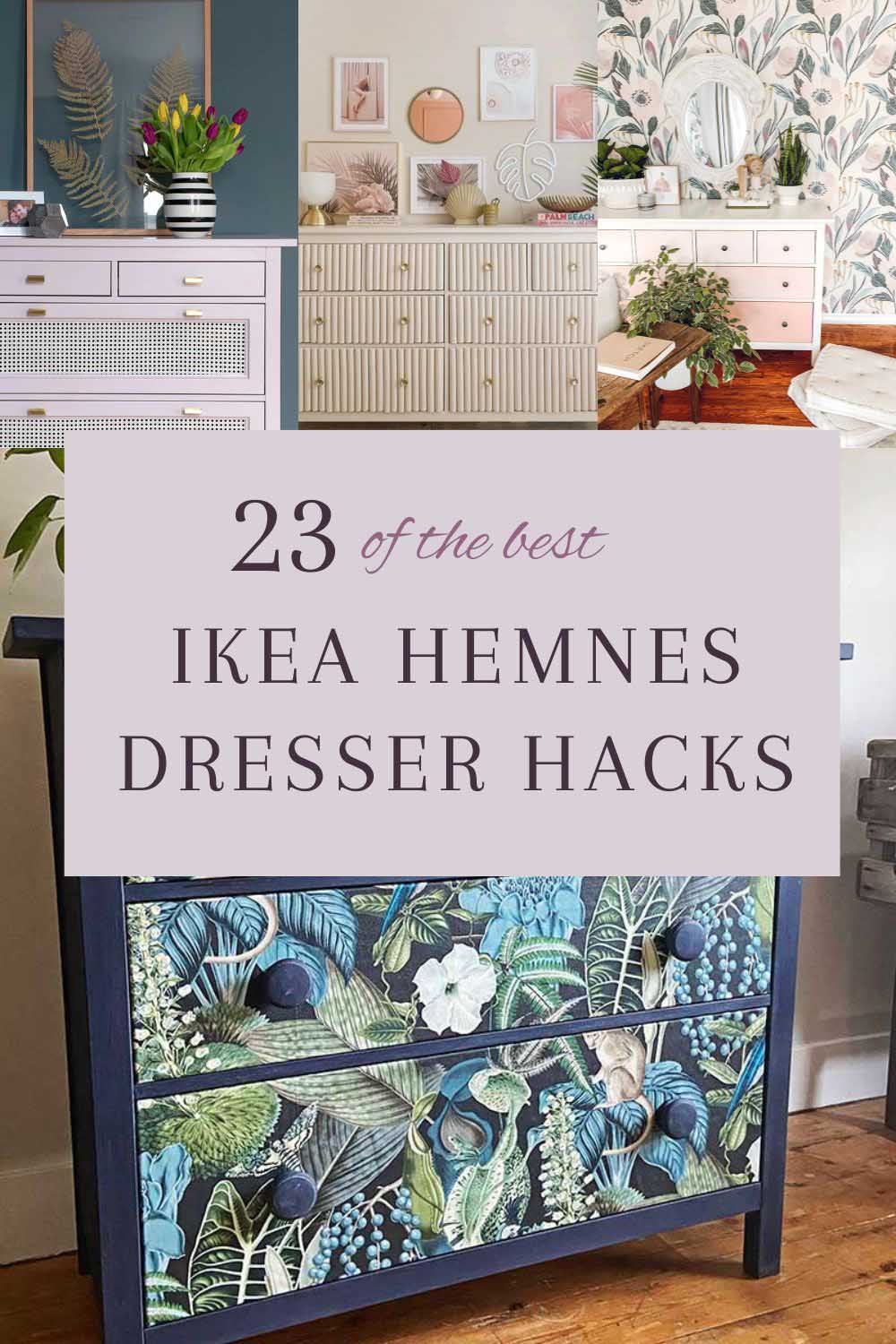 Ikea hemnes dresser hacks collage pin