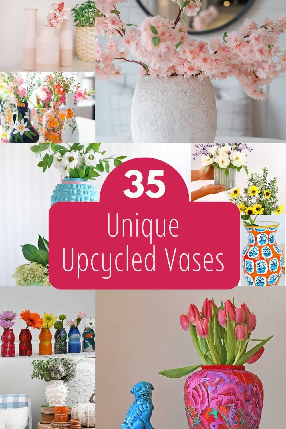 35 Upcycled vases ideas pin