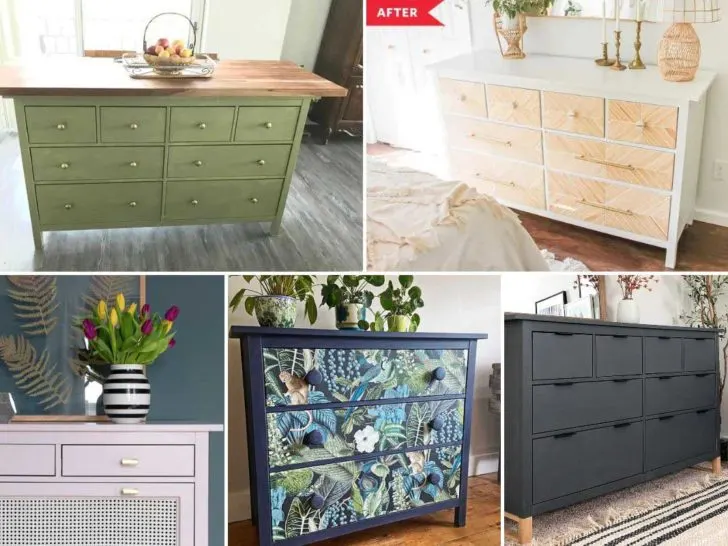 How To Make Upcycled Drawers into a Handy Wall Unit - Pillar Box Blue