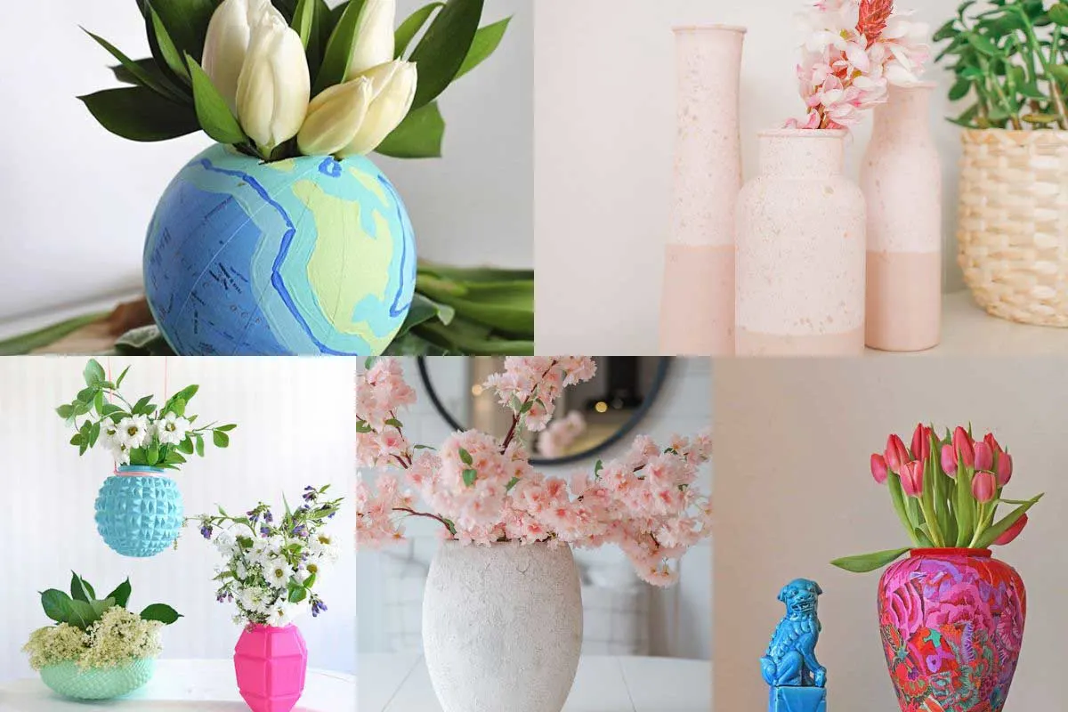 examples of upcycled vases feature image