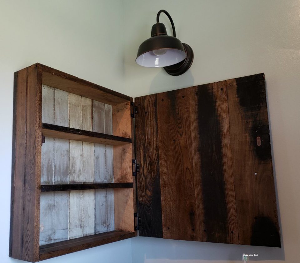 15 Unique DIY Medicine Cabinet Ideas For Your Bathroom - Pillar Box Blue