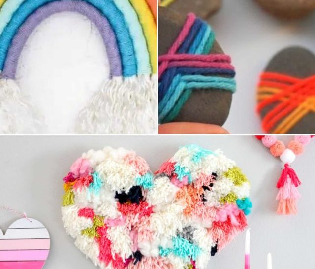 Yarn crafts colourful