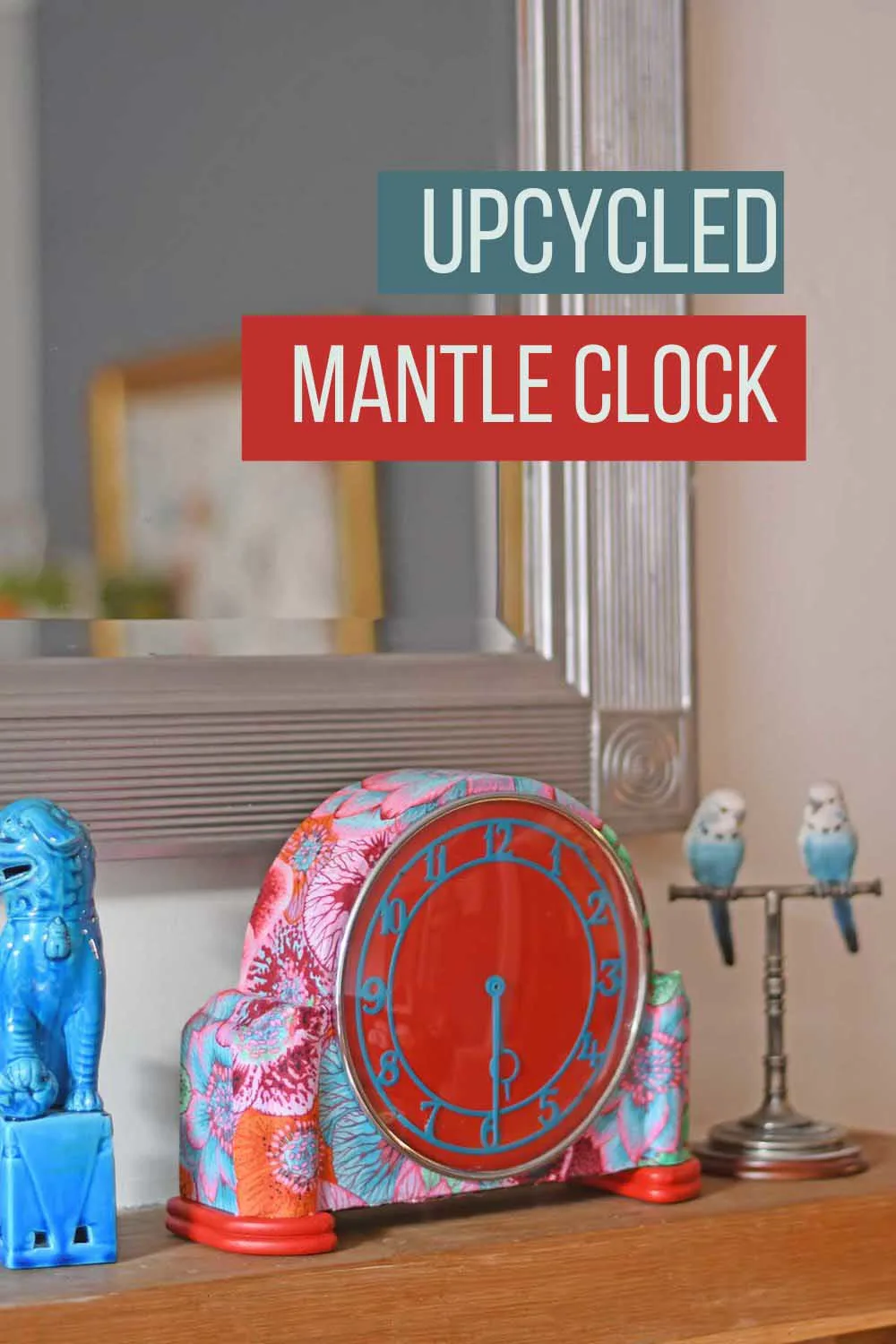 DIY upcycled Mantle clock