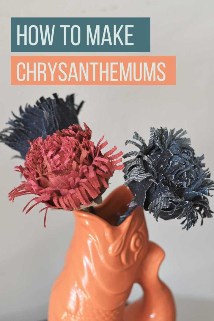 How to Make Beautiful Chrysanthemum Flowers from Fabric or Paper