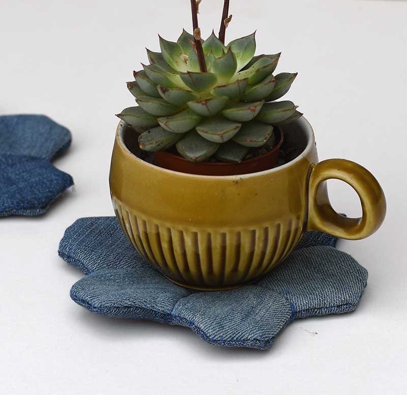 plant mug rug mat