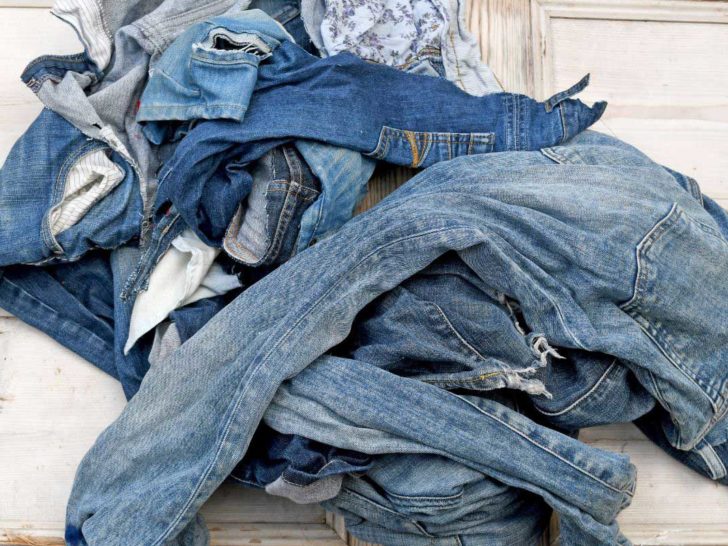 un-donatable clothes for repurposing