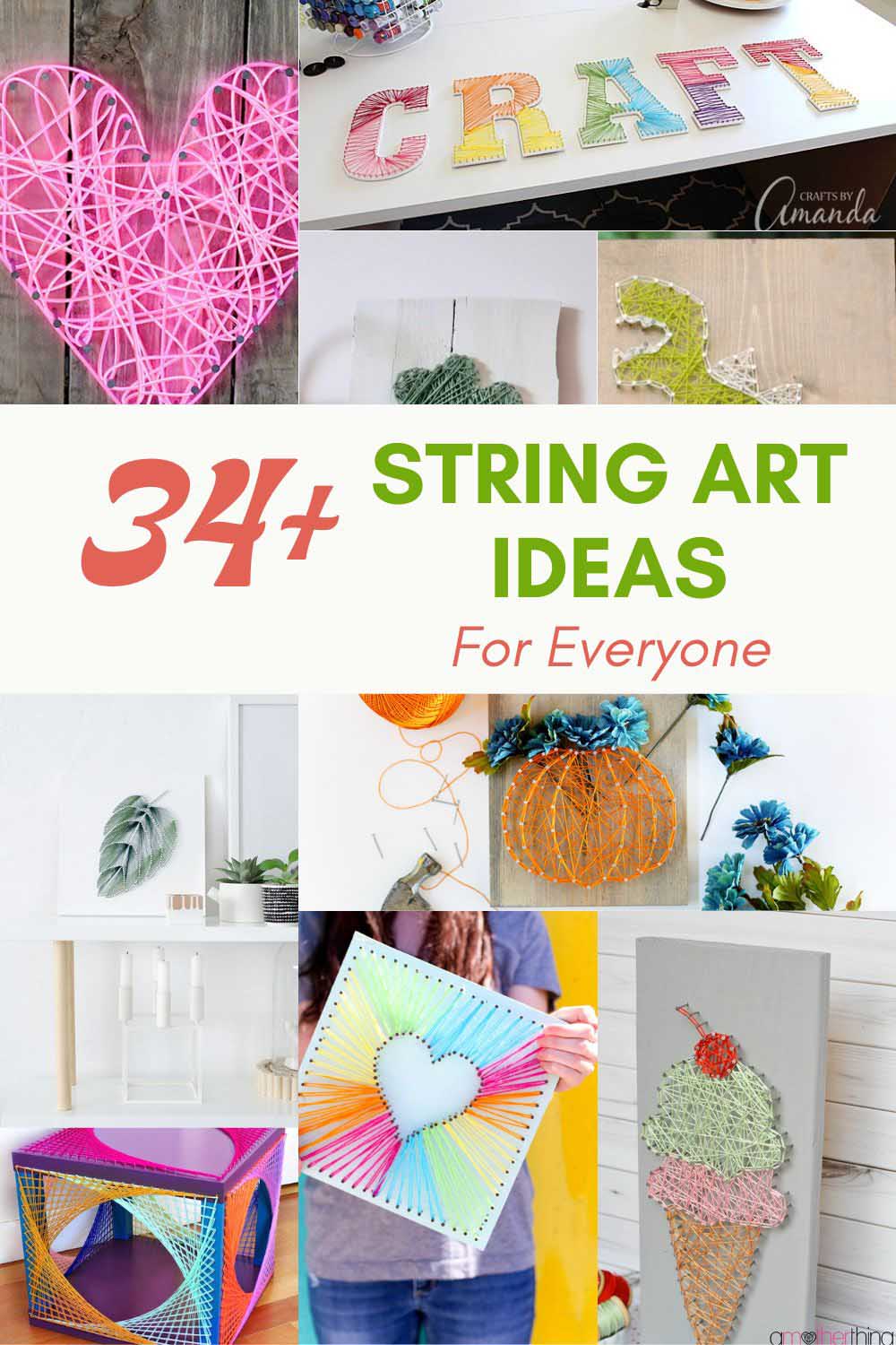 34 string art ideas Pin