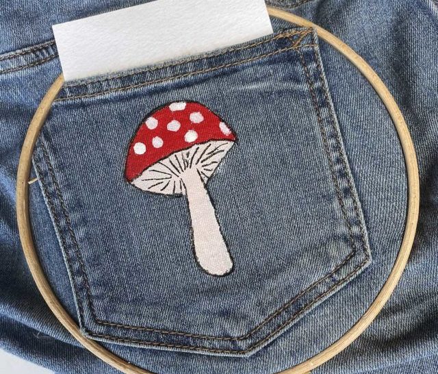 how to paint on denim