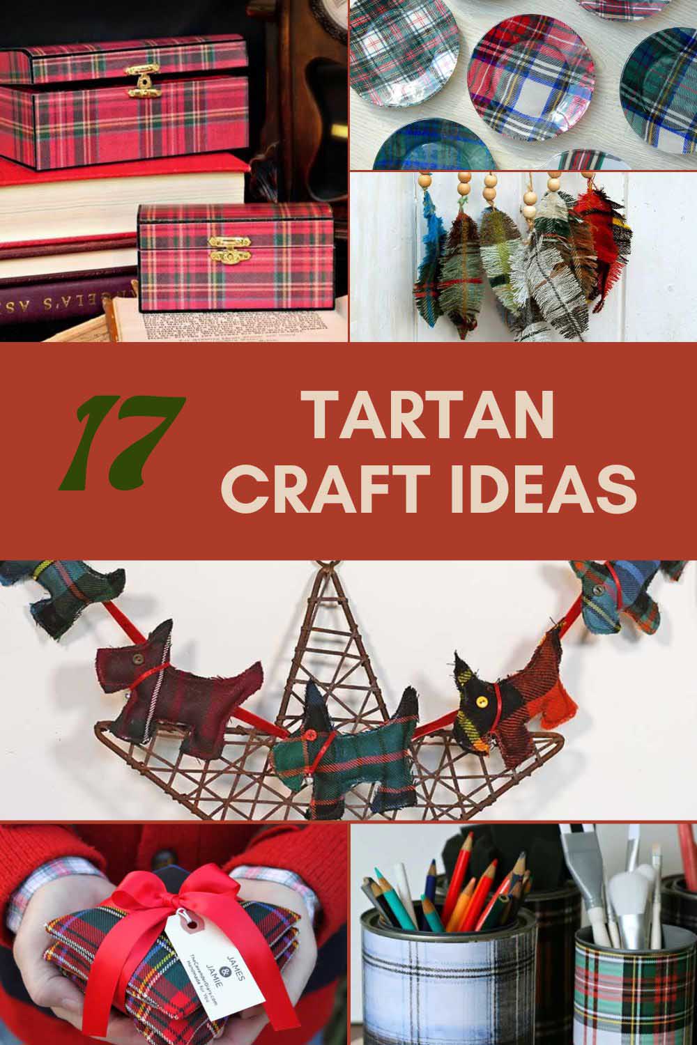 Tartan craft ideas pin