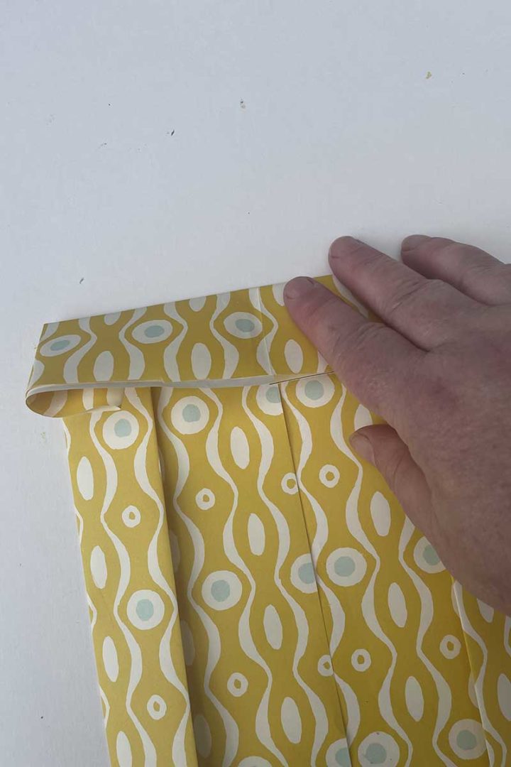 How to Make a Bag Out of Wrapping Paper The Easy Way Pillar Box Blue