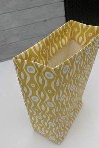 How to Make a Bag Out of Wrapping Paper The Easy Way - Pillar Box Blue