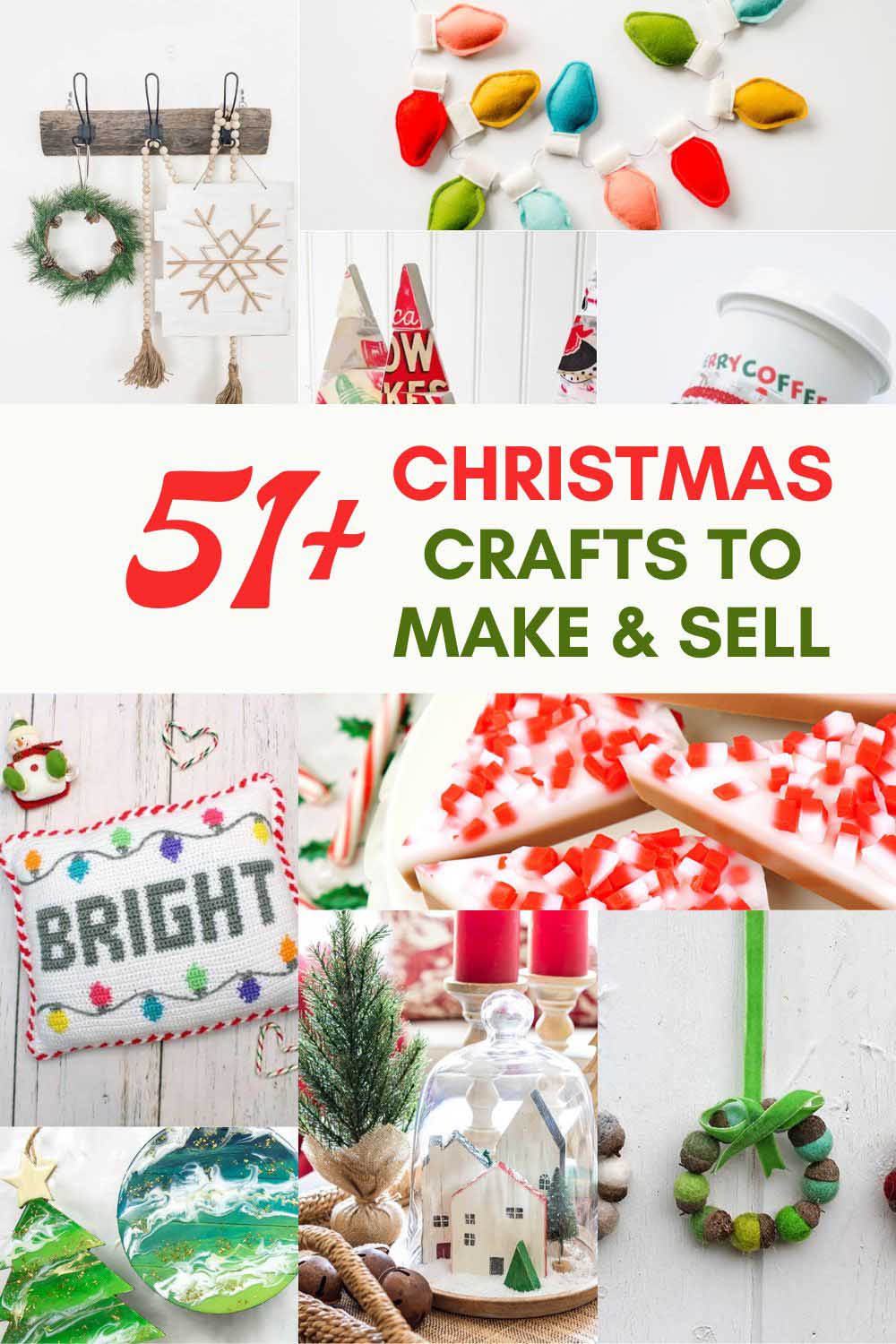 51 Christmas crafts to make and sell pin