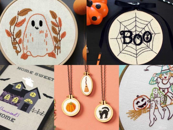 Free halloween embroidery patterns and craft ideas