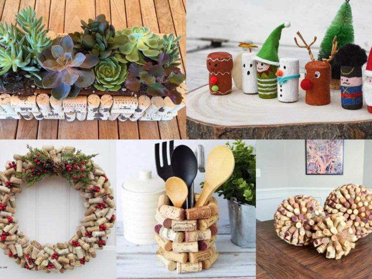 Champagne and wine cork crafts feature