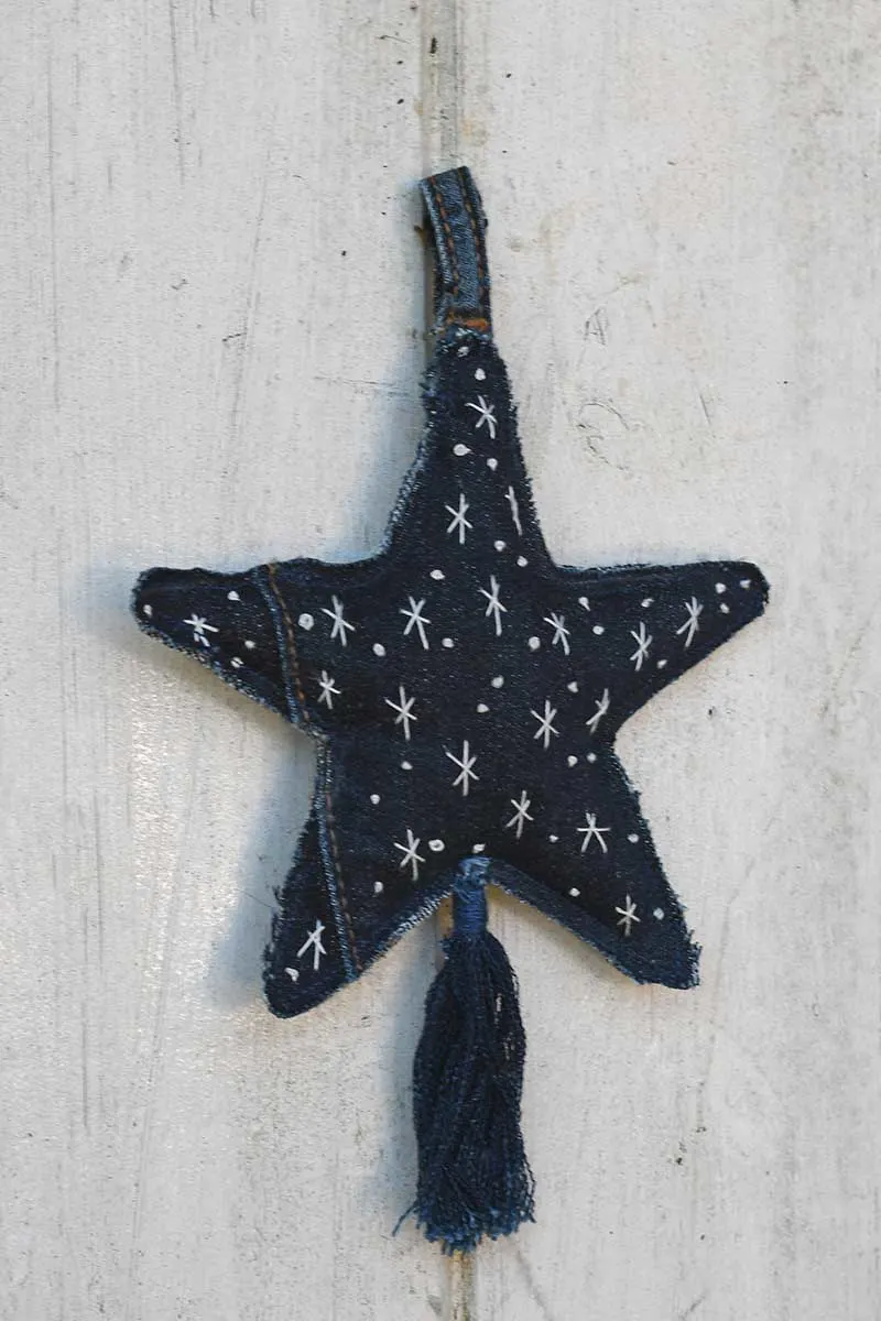 Beautiful Fabric Star Ornament - Tutorial And Free Pattern - Pillar Box ...