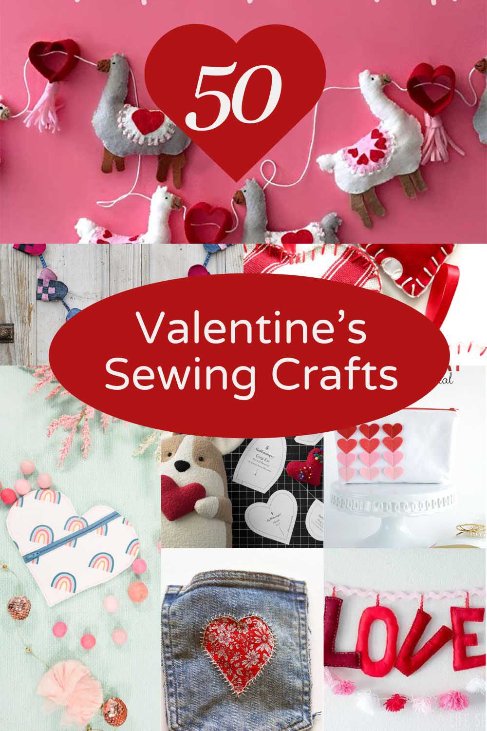 50 Valentine's Day Sewing Projects pin