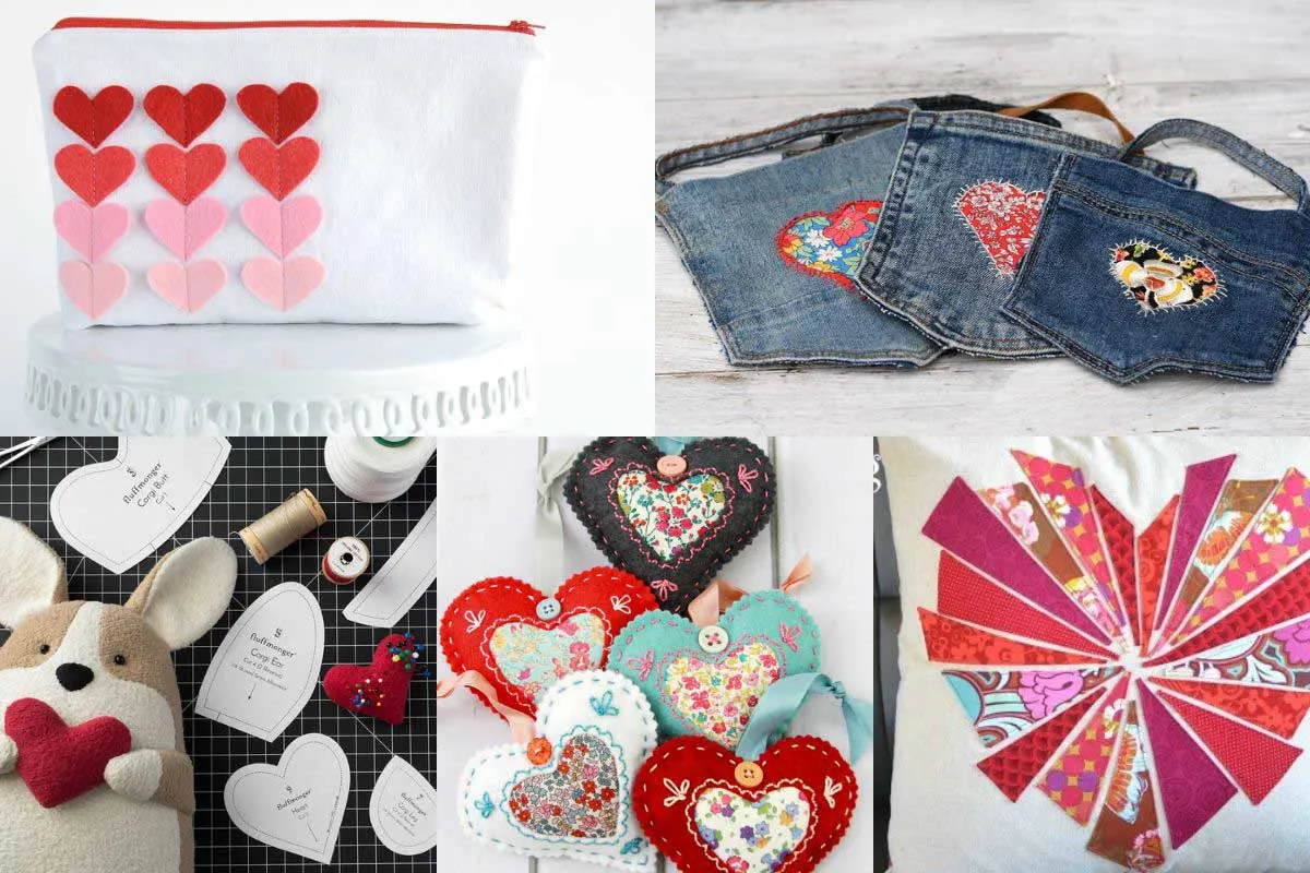 50 Valentine's sewing crafts feature