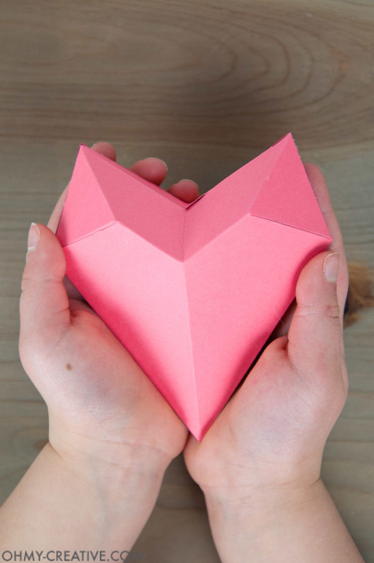 Easy Paper Heart Origami - How To Make A Paper Heart 3D - Paper