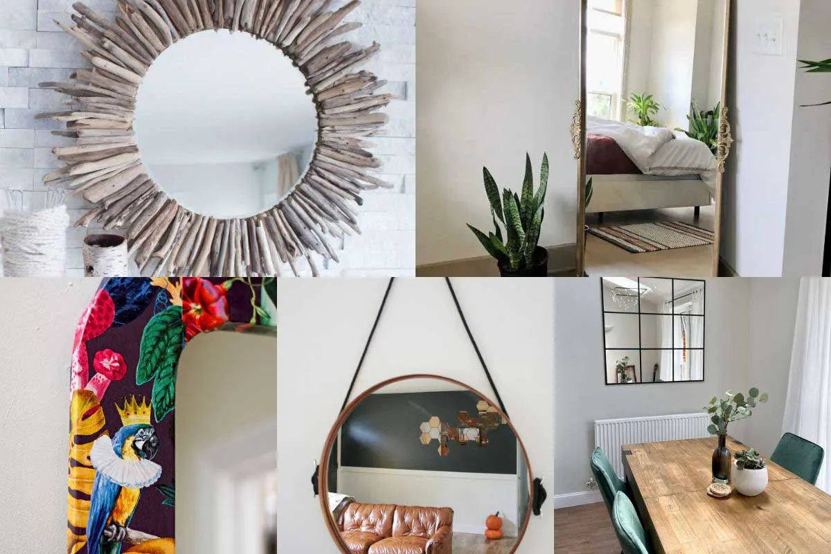 Examples of IKEA mirror hacks pin