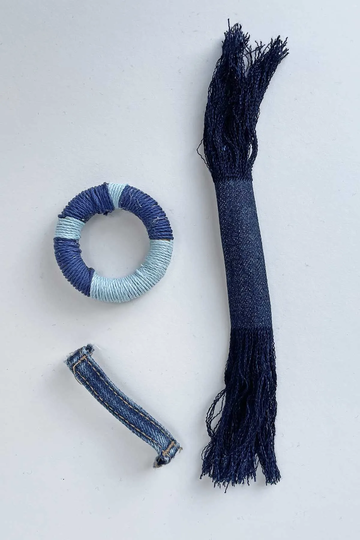 how to make a pendant for a Boho DIY denim necklace