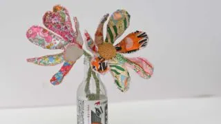 how to make fabric flowers tutorial