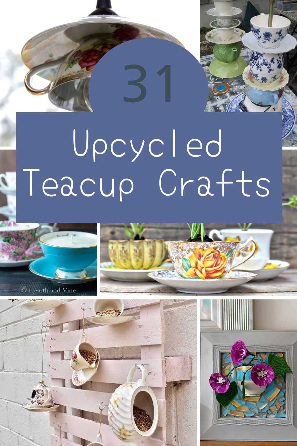 31 upcycled teacup craft ideas pin