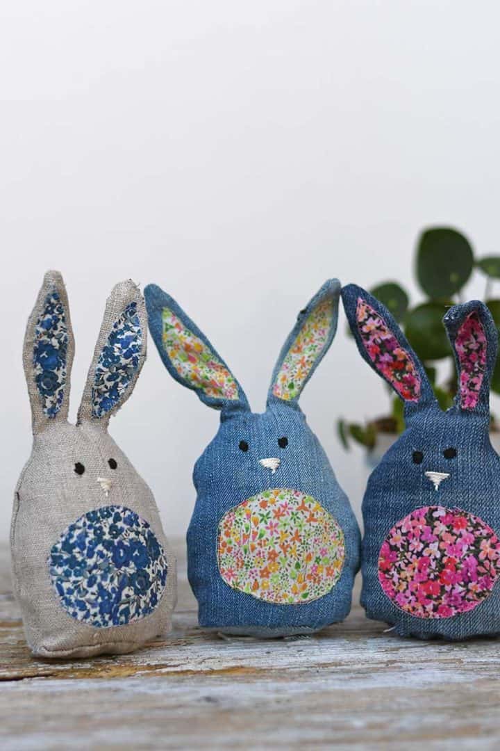 Easy Fabric Bunnies – A Cute Easter & Spring Sewing Project - Pillar ...