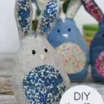 DIY scrap fabric bunnies