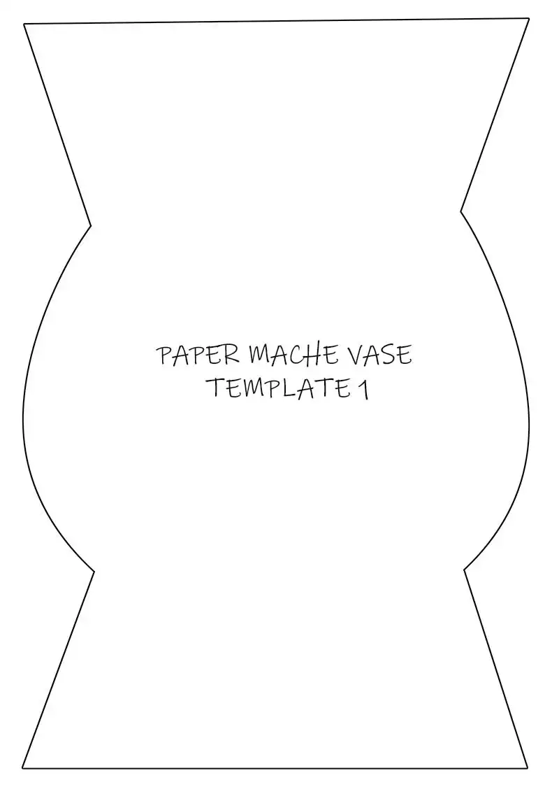 paper mache vase template 1