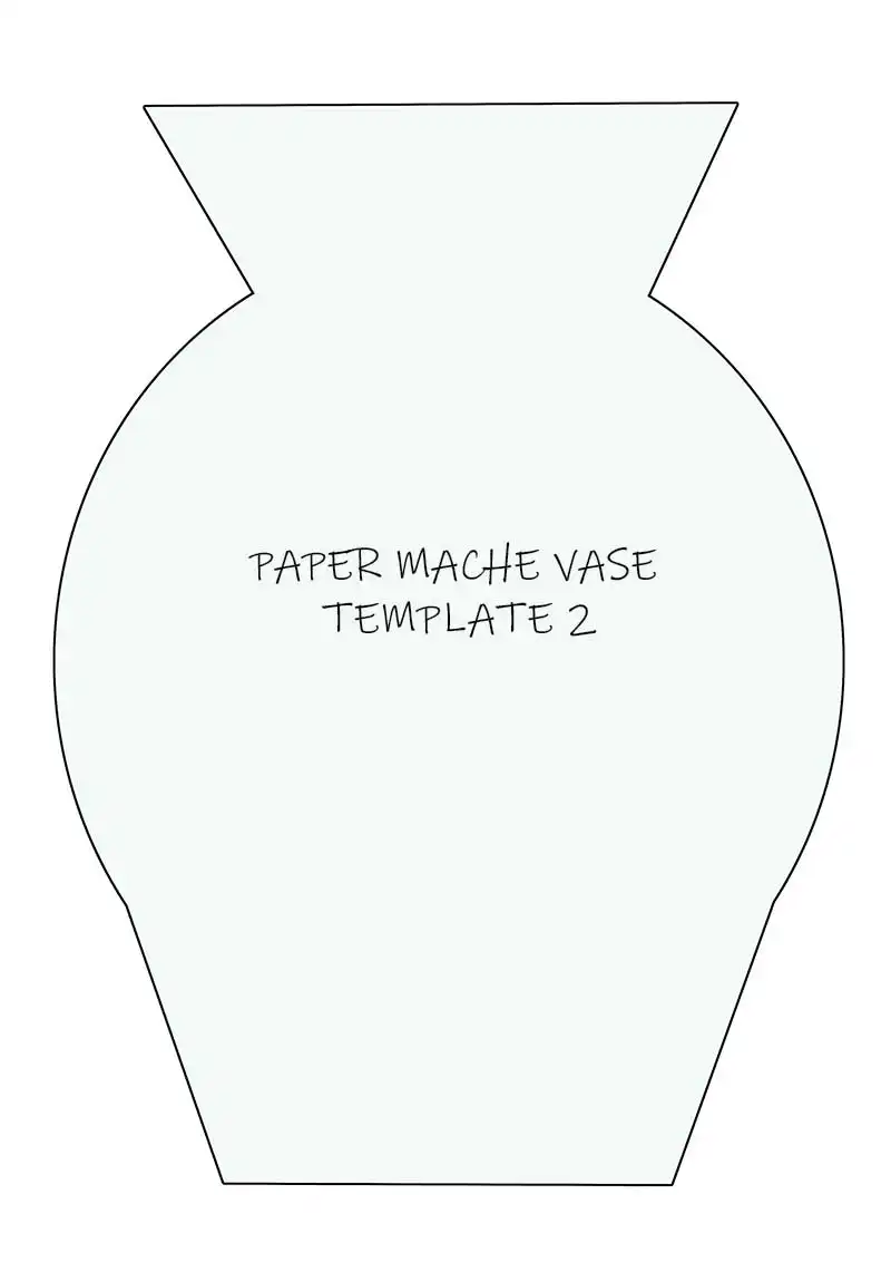 Paper mache vase template 2