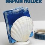 DIY scallop shell napkin holder
