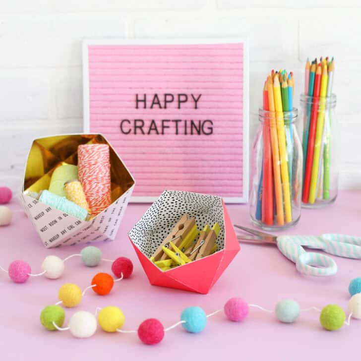 25 Free Printable Paper Crafts for Adults and Teens - Pillar Box Blue