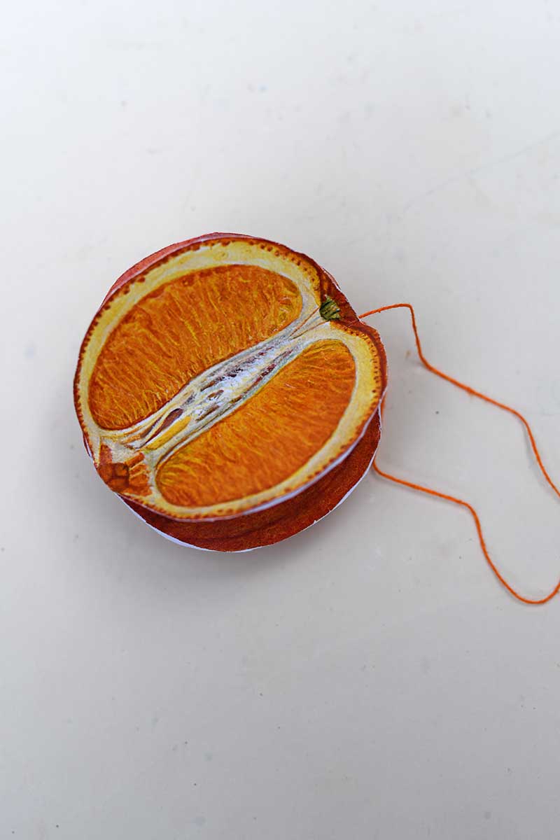 Glueing on the cross-section of the orange