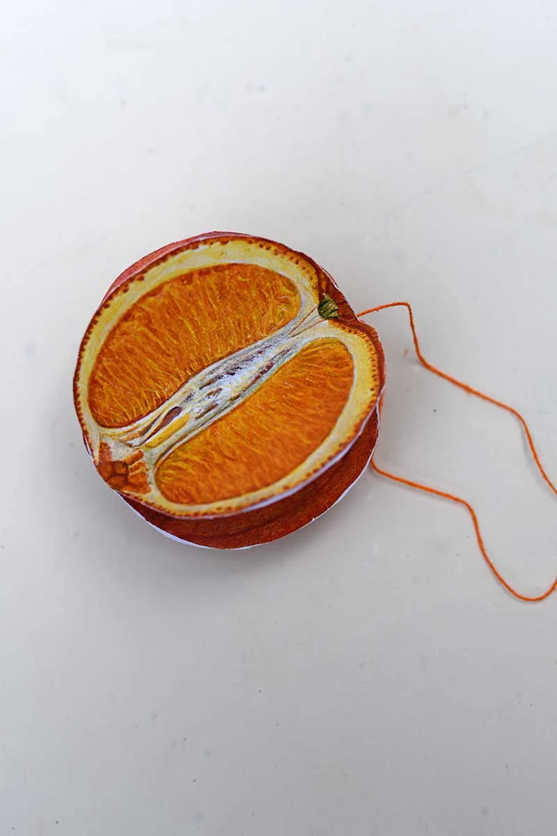 Glueing on the cross-section of the orange