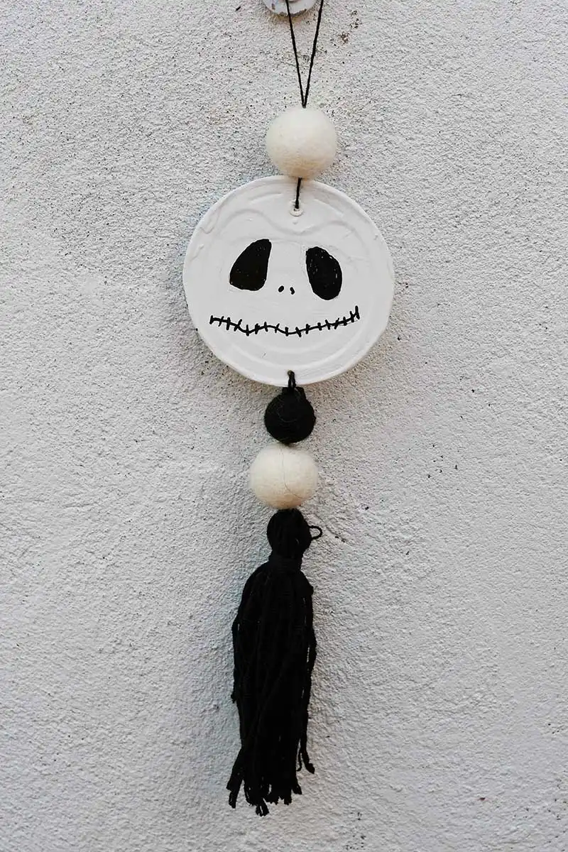 Jack Skellington upcycled tin can decoration