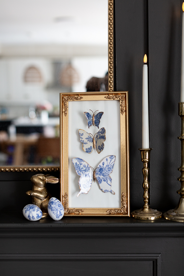 ceramic chinoiserie butterly art