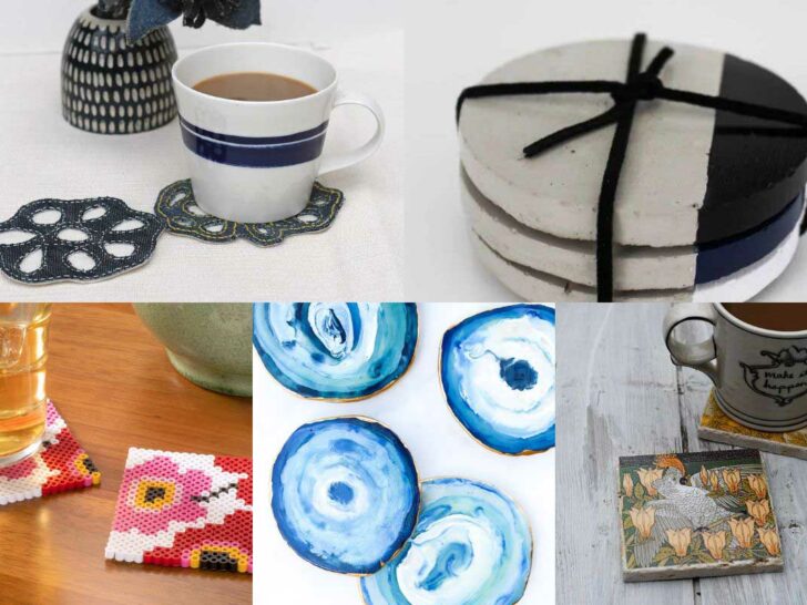 50 handmade coasters feature image collage
