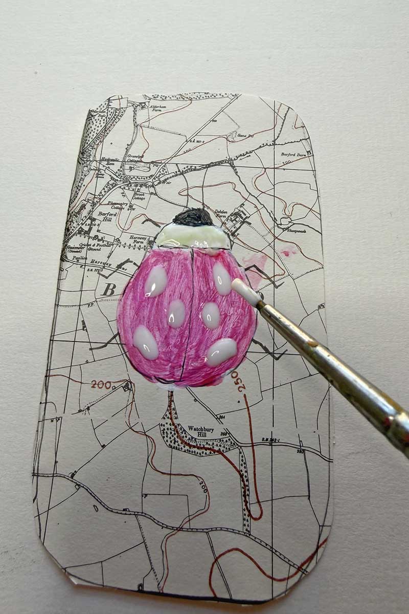 adding size for foil onto beetles