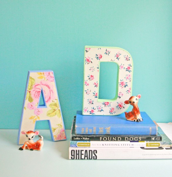 Image for DIY Vintage Wallpaper Letters