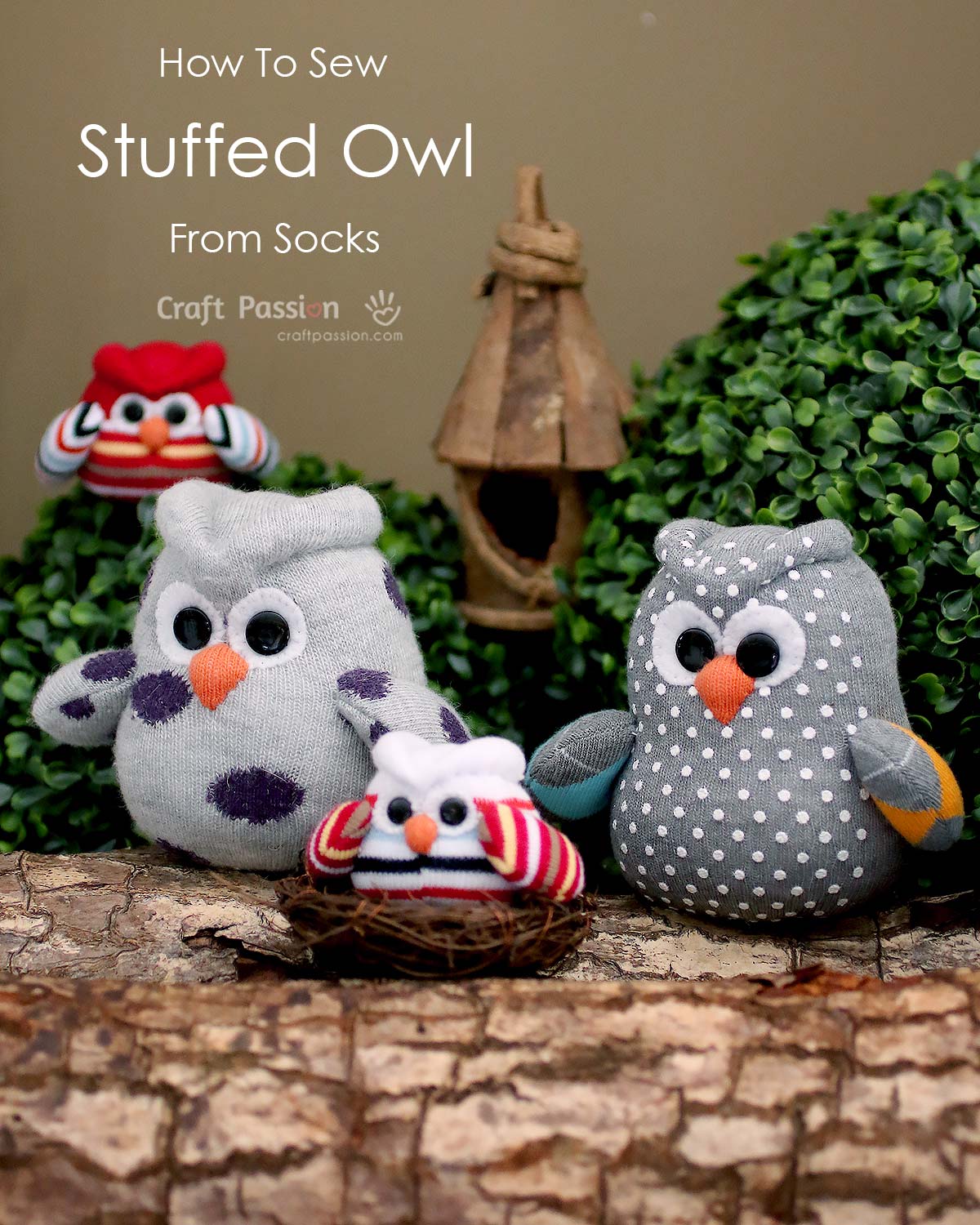 diy sock owls