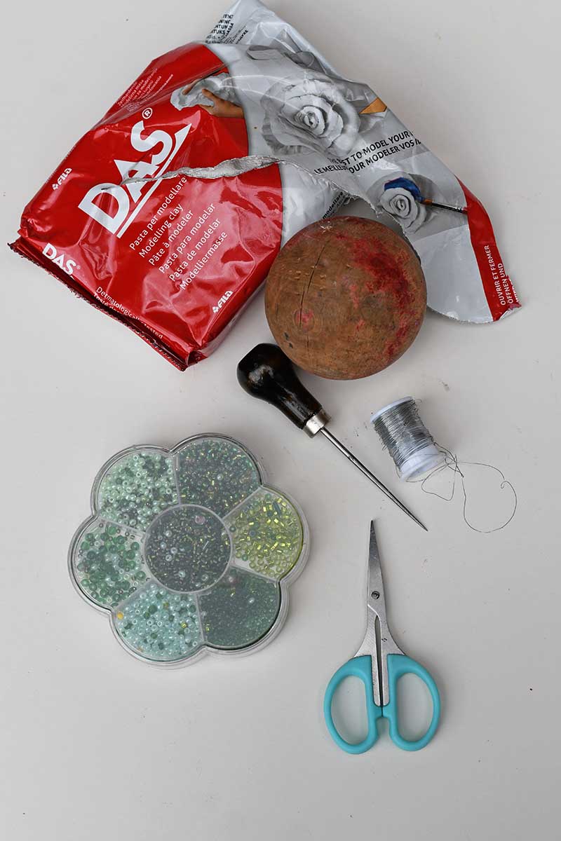 what you need to make air dry clay jellyfish