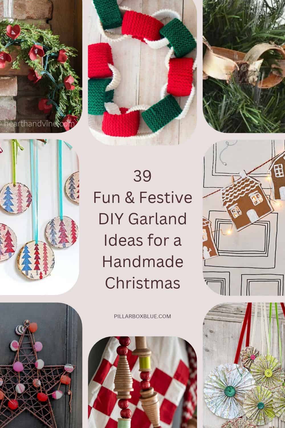 39 christmas garlands diy pin image